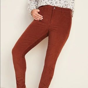 Old Navy high rise super skinny corduroy pants